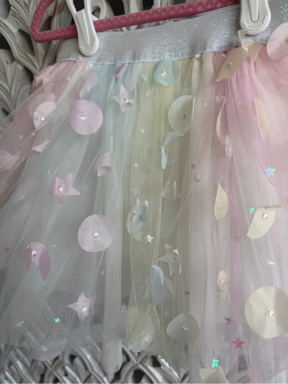 Doe a Deer Moon & Star embellished tutu, size 4T
